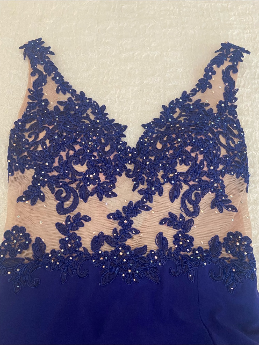 BLONDIE NITES PROM/HOMECOMING BRIGHT BLUE EVENING GOWN SIZE 3 - Picture 3 of 10